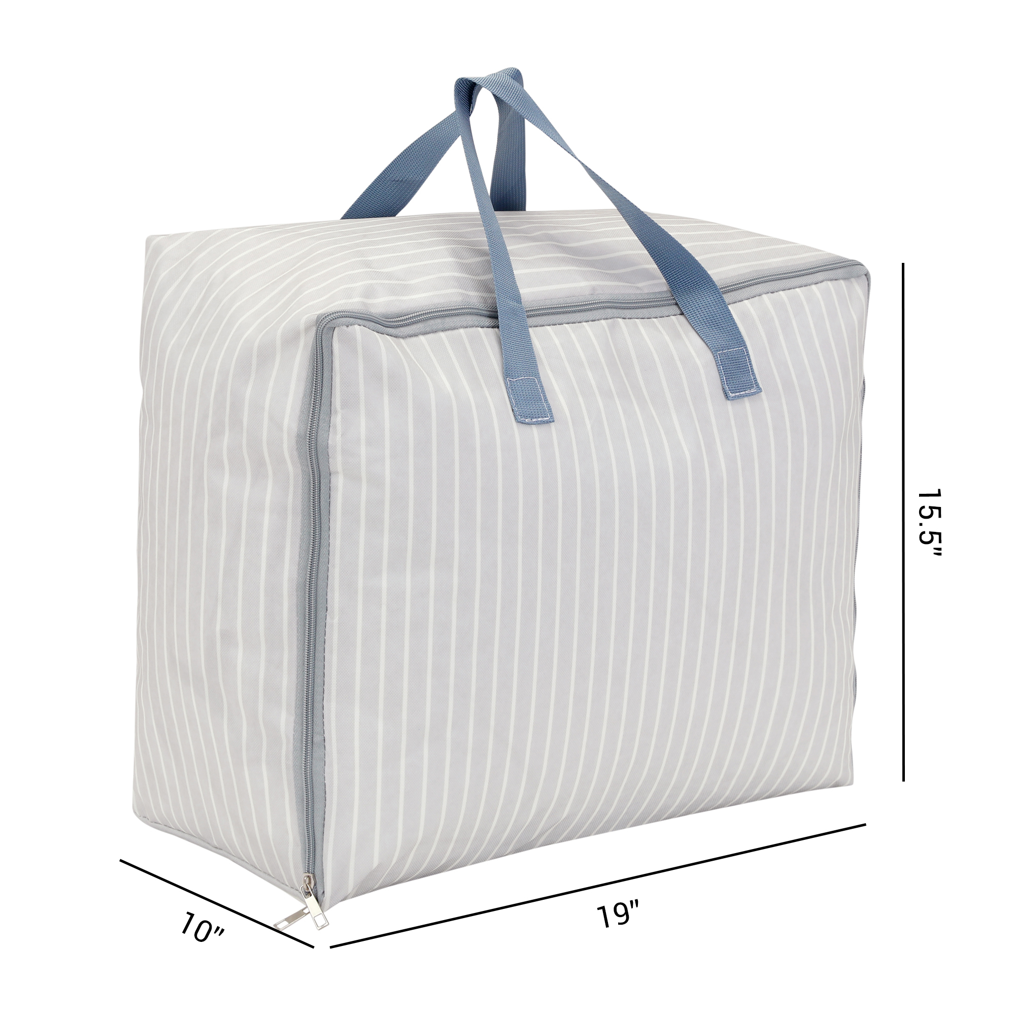Unique Bargains 1Pack Clothes Storage Moving Bags for Closet Organizers White 19x10x15.5in