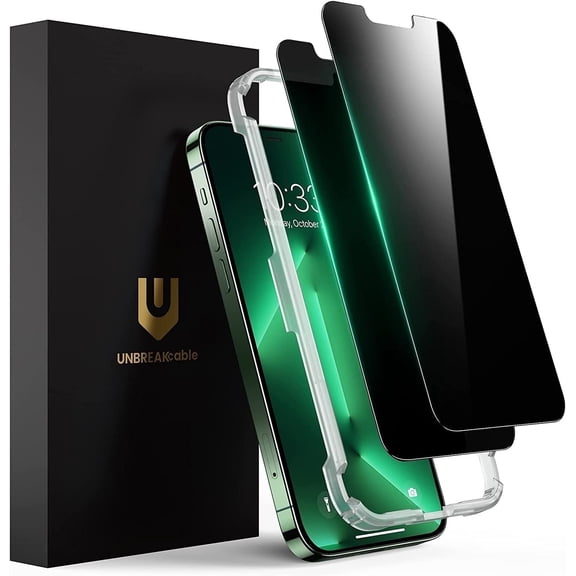 UNBREAKcable Privacy Screen Protector for iPhone 13 Pro Max/iPhone 14 Plus, 2 Pack