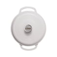 thumbnail image 5 of Lodge 4.5 Quart Enameled Cast Iron Dutch Oven with Lid – Dual Handles – Oven Safe up to 500° F or on Stovetop - Use to Marinate, Cook, Bake, Refrigerate and Serve – Oyster, 5 of 5