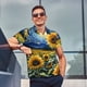 thumbnail image 4 of Fotbe Starry Sky Sunflower Camiseta Polo de Golf para Hombre con Estampado – Camisa Deportiva Transpirable con Cuello Abotonado-Medium, 4 of 6