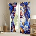 thumbnail image 3 of Manfei Dreamy Santa Claus Curtains Pack of 2 (42x84 Each) for Kids, Romantic Blue Rose Curtains Blackout, Christmas Festival Bedroom Curtains, Curtains and Drapes Home Decor, 3 of 6