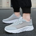 thumbnail image 2 of Sngxgn Mens Running Shoes Sneakers Lightweight Sport Gym Jogging Walking Sneakers(Grey,41), 2 of 8