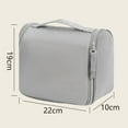 thumbnail image 5 of Pebbuoy Toiletry Bag Hanging Travel Makeup Pouch with Hook Large Capacity Multiple Compartments Waterproof Easy to Clean Portable Cosmetic Bag, 5 of 6