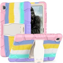 XYX Case for Samsung Galaxy Tab A7 10.4 inch (SM-T500/SM-T505/SM-T509), Dual Layer Slim Heavy Shockproof Rugged Protective Cover Case with Kickstand (Colourful Pink)