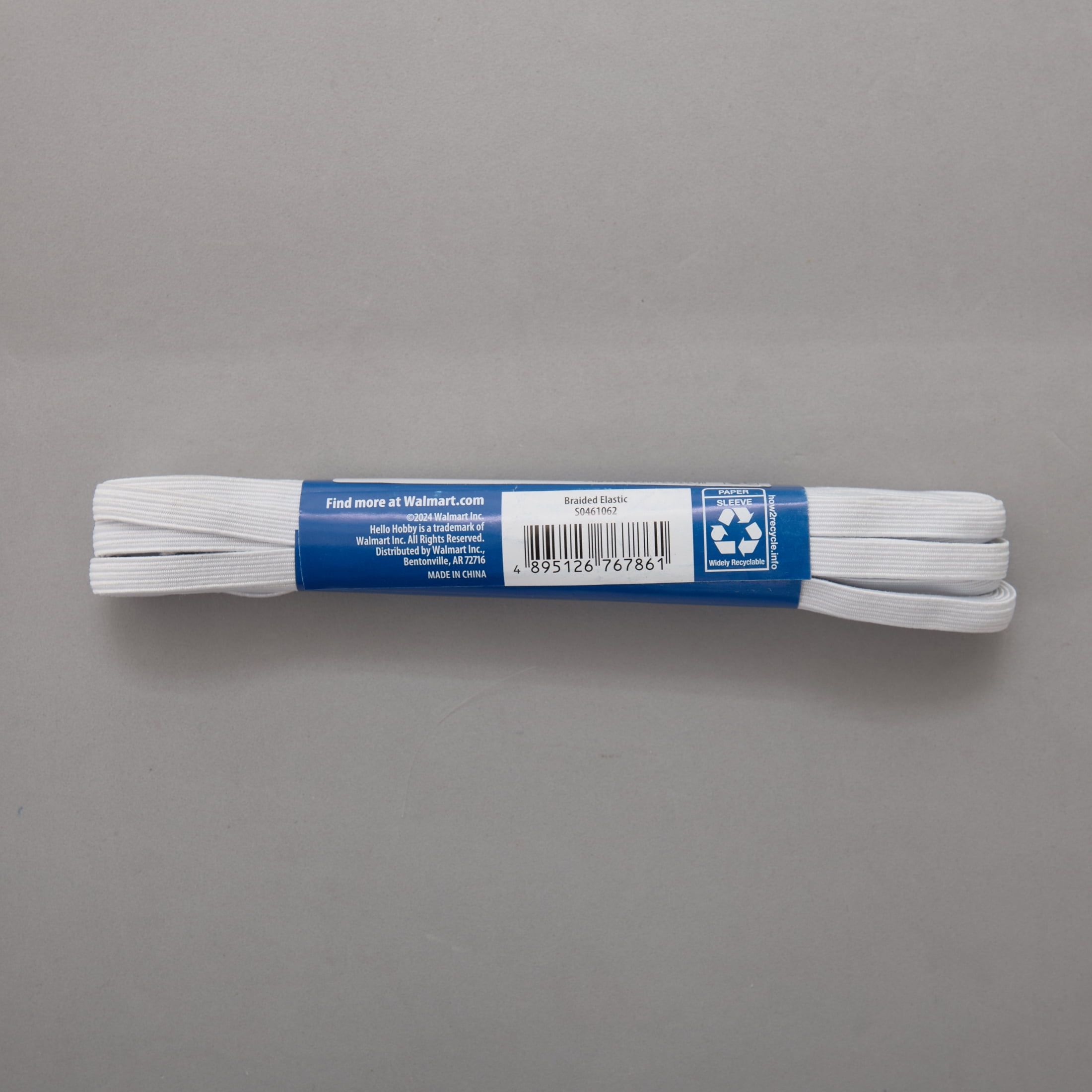 Hello Hobby 1/4 Inch White Sewing & Craft Elastic, 8-Yard