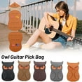 thumbnail image 5 of GBAYXJ Owl Pick Holder Case Guitar Plectrum Bag 18 Picks Storage Box Guitar Pick Storage Guitar Accessories Picks Holders Portable Leather Storage Gifts For Acoustic Guitar Lover(B), 5 of 9