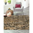 thumbnail image 4 of Unique Loom Saturn Collection Area Rug - Aura (5' 3" Square Blue/Beige), 4 of 11