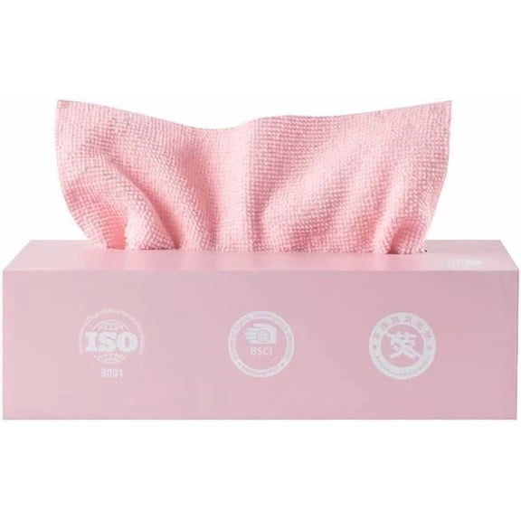 Microfiber Cleaning Cloth Rags in A Box, 20 Pack 7.9x7.9 Inch Reusable Lint Free Towels for Kitchen, Car, Glass & Electronics, Multi-Purpose Cleaning Cloths