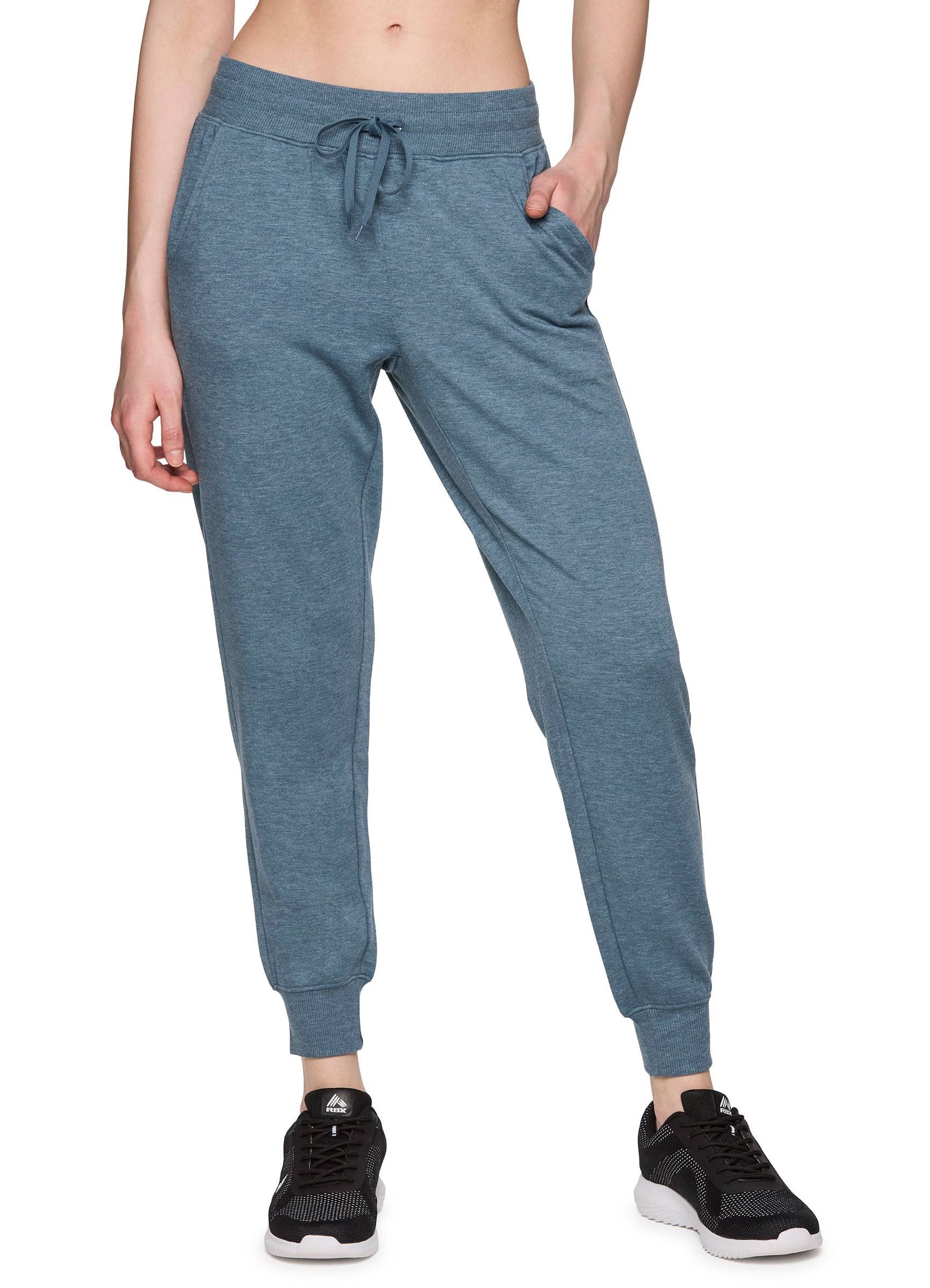 RBX Active Women's Lightweight Heathered Jogger Sweatpants With Pockets
