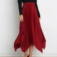 thumbnail image 3 of Women Summer Skirts High Waisted Pleated Swing Long Skirt Casual Elegant Pleated A Line Fashion Casual Skirt, 3 of 7