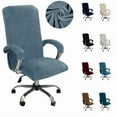 thumbnail image 2 of Office Computer Desk Chair Covers Armchair Protector Black Blue White Include Armrest Gamer Covers, 2 of 7