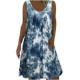 thumbnail image 1 of Robe à Manches Longues pour Femmes, Mode Imprimée, Décontractée, Col Rond, Sans Manches, Robe Longue d'Été pour Femmes, Robe Longue d'Été pour Femmes, 1 of 8