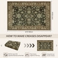 thumbnail image 6 of Lochas Vintage Floral Rugs Soft Accent Area Rug Fluffy Carpet for Bedroom Living Room Home Decor,4'x6',Brown, 6 of 6
