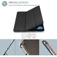 thumbnail image 3 of for iPad 9th/ 8th/ 7th Generation Case 10.2 Inch (2021/2020/2019 Release), 10.2 iPad Case 9th/ 8th/ 7th Gen Cover, Slim Smart Cover with Translucent Hard Shell Back -Matte Black, 3 of 14