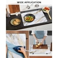 thumbnail image 6 of nqOlkjepod Large Induction Cooktop Protector Mat 36"x21", Gray Marble Stove Top Covers for Electric Stove, Abstract Art Yellow Crack Decorative Stove Burner Cover Mats, Glass Top Stove Cover, 6 of 8