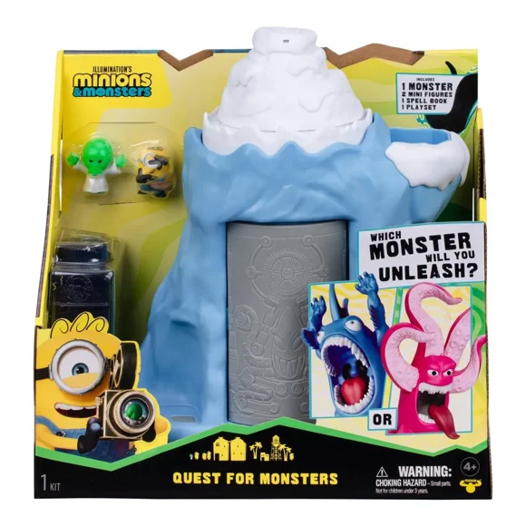 Minions & Monsters Playset Quest For Monsters Cueva De Monstruos Y Mini Figuras