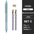 thumbnail image 1 of 0.5mm/0.7mm Simple Automatic Pencil Student‘s Press Type Automatic Pen Can Replace Lead Lead Movable Pencil, 1 of 7