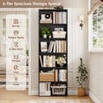thumbnail image 4 of Homfa 6 Tier Tall Bookshelf and Bookcase, Wooden Bookcase Display Shelf for Living Room Home Office Library Storage, Black, 4 of 9