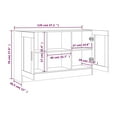 thumbnail image 4 of vidaXL Sideboard Smoked Oak 120x30.5x70 cm Engineered Wood, 4 of 5