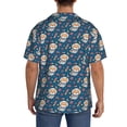 thumbnail image 3 of Balery Astronaut Corgi Dog Camisa Casual de Manga Corta con Botones para Hombre, Texturizada, Estilo Cubano, para Playa, Verano-4X-Large, 3 of 5