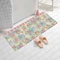 thumbnail image 2 of Pioneer Flower Floral Print Pattern Bathroom Rugs Mat, Non Slip Microfiber Bathroom Rug with Rubber Backing, Soft Mats for Bathroom Floor Tub Shower, 24"x60", 2 of 5