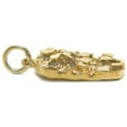 thumbnail image 4 of Medium Nugget Charm Pendant 14k Yellow Gold, 4 of 5