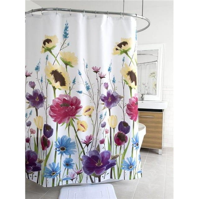 Splash Home 7BPRISM-FPBRTSPL Prisma Polyester Fabric Shower Curtain, Multi Color - 70 x 72 in.