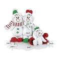 thumbnail image 4 of Personalized Family Christmas Ornament 2024 - Snowman Family of 3 2024 Snow Men Ornaments Home Decor, 4 of 10