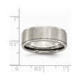 thumbnail image 2 of Titanium Ridged Edge 8mm Brushed and Polished Band, 2 of 8