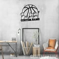 thumbnail image 2 of Craftnamesign Custom Basketball Metal Wall Art Led Light, Basketball Wall Decor, Basketball Gift, 2 of 5