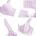 thumbnail image 6 of HSIA Smooth Full Figure Minimizer Bras T-shirt Bra with Unlined Non Padded Bra for Heavy Breast,Plus Size Light Purple,46C, 6 of 9