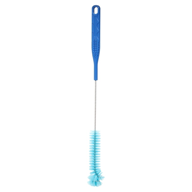 Cepillo para botellas de agua, 1 Pcs 15.4'' Cepillo de limpieza para botellas pequeñas (Azul)