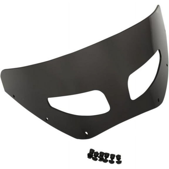 Memphis Shades MEP87210 Vented Windshield for Road Warrior Fairing - 7in. - Dark Black Smoke