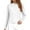 White, variant on EDFBUYKRS Tops for Women Casual Long Sleeves T Shirts Comfy V Neck Tunic Blouses Khaki Loose Fit Lady Tops Size Xl