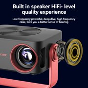 Mini Projector with WiFi , Native 1080P Projector , Projectors for Outdoor Movies Home Theater Built-in Speaker Android11 Dual WiFi6 Allwinner 1080p Compatible with iPhone/Android/PS4/Laptop