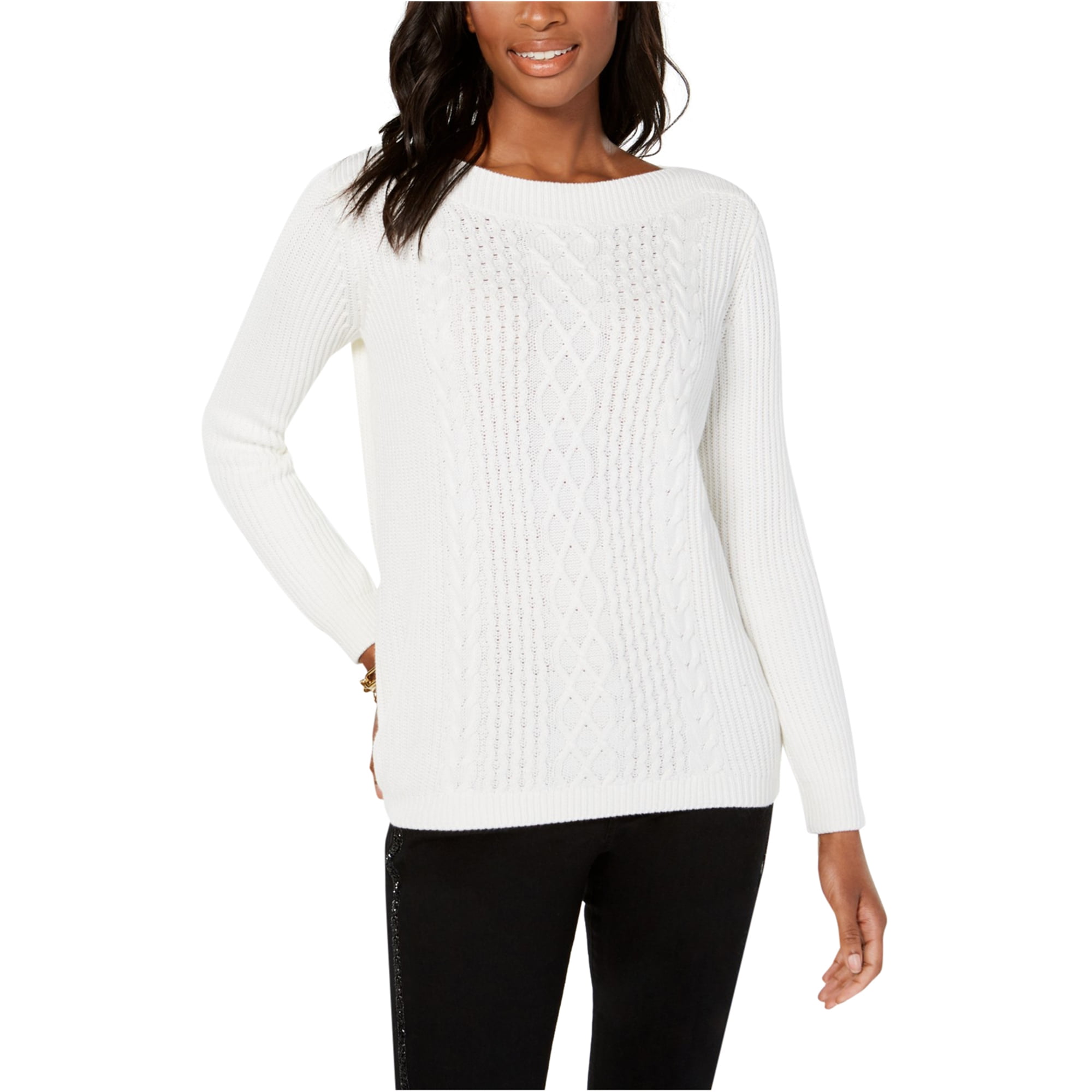Effektiv skandaløse kalv Tommy Hilfiger Womens Cable-Knit Pullover Sweater, White, XX-Large -  Walmart.com