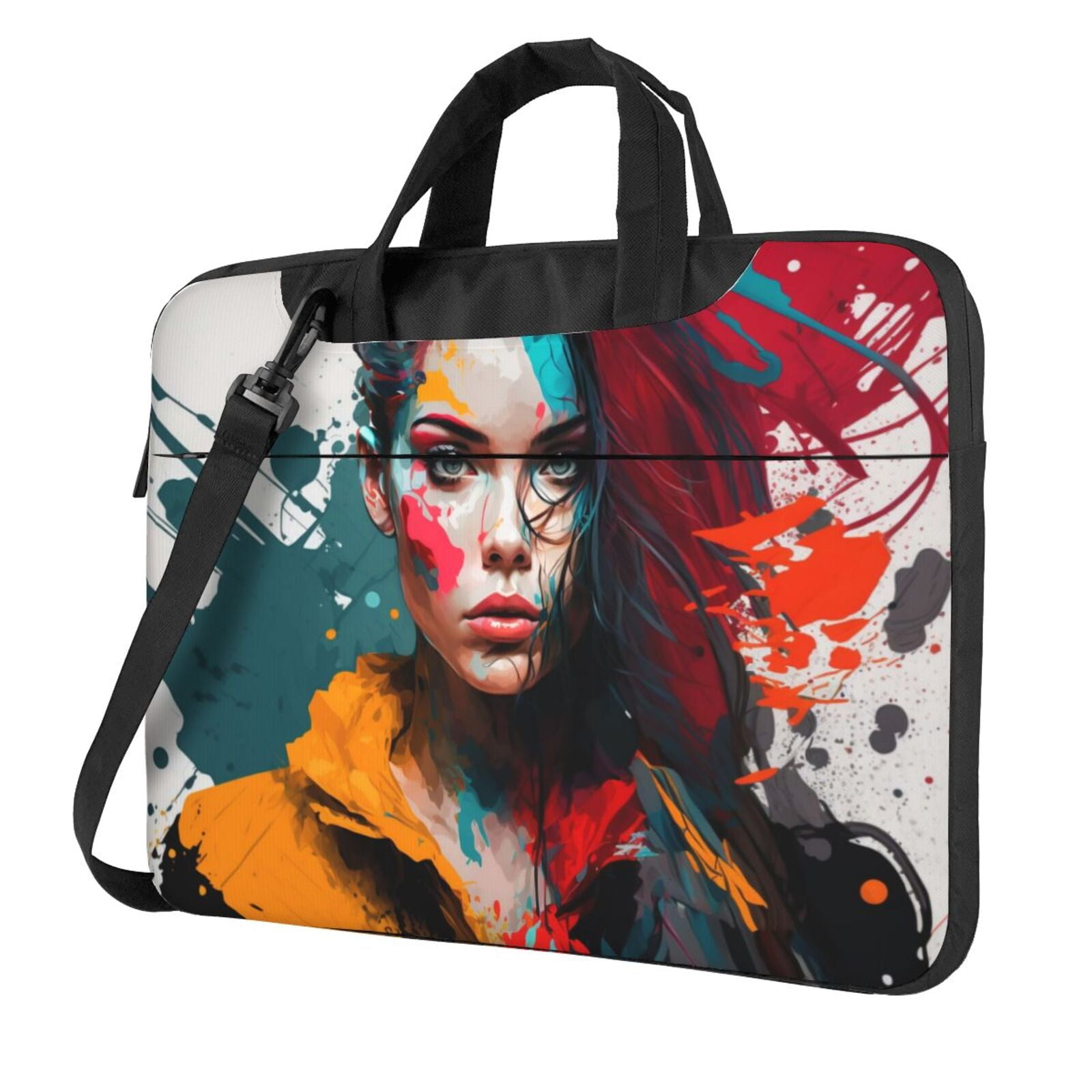 Watercolor Abstract Woman Laptop Bag, 13 inch Laptop or Tablet