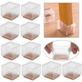 thumbnail image 1 of 16 Piezas Tapas para Sillas, 42-48mm Almohadillas para Muebles Protección Cuadrada de Silicona Almohadillas para Pies para Muebles Tapas para Patas de Silla Cubierta de Mesa Protectores contra A, 1 of 5
