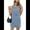 Blue, variant on Women's Sleeveless Denim Jumper Dress, A-Line Mini Pinafore with Pockets, Casual Summer Crewneck Dress Blue S