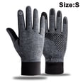thumbnail image 1 of Gants de Course Unisexes à Écran Tactile, Doublures de Gants Thermiques d'Hiver Gris S, 1 of 4