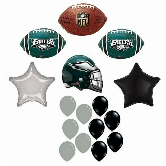 Super Bowl 59 LIX CHAMPS - Eagles - Football Party Balloon Kit - Party Supplies Decorations - 16 Pieces - Party Supplies Decoration Philly