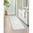 thumbnail image 6 of Unique Loom Comfort Mat Collection - Trellis (2'  x 3' Rectangle White Gray), 6 of 6