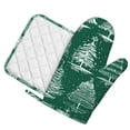 thumbnail image 2 of Disketp Christmas Trees Oven Mitts And Potholders Bbq Gloves-Oven Mitts And Pot Holders With Recycled Infill Silicone Non-Slip Cooking Gloves For Cooking Baking Grilling, 2 of 9