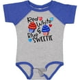 thumbnail image 3 of Inktastic 4th of July Red, White and Blue Sweetie Cupcakes and Stars Boys or Girls Baby Bodysuit, 3 of 5