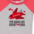 thumbnail image 4 of Inktastic Valentines Day Airplane Hearts Boys or Girls Baby Bodysuit, 4 of 5