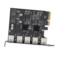 thumbnail image 2 of Type A PCIe 4X Adapter Card, USB 3.2 Gen 2 PCIe Card 10Gbps 5 Ports High Speed Stable  for LINUX, 2 of 7