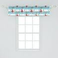 thumbnail image 2 of Ambesonne Shabby Flora Window Valance, Anchors and Roses, 54" X 12", Multicolor, 2 of 3