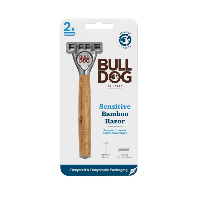 Razor Bulldog Sensitive Bamboo con 2 Cartuchos