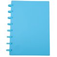 thumbnail image 3 of Carpeta con agujeros en forma de seta A5, papel de escritura recargable, cuaderno, suministros escolares (punto azul claro), 3 of 5
