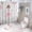 style-431, variant on Abstract City Brussels Pattern 4Pcs Shower Curtain Set with Rugs with Non-Slip Rugs Toilet Lid Cover And Bath Mat City Building Waterproof Shower Curtain for Bathroom Decor